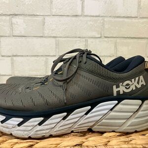 Hoka Men's Gray and White Hoka Shoes